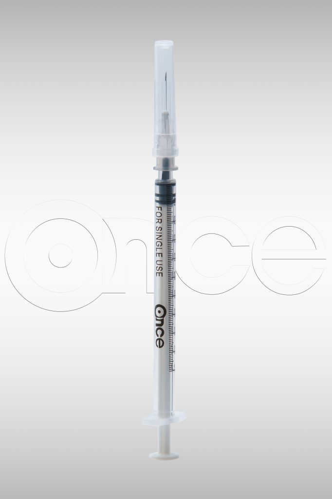 Syringe 1 Ml With Needle 27Gx Inch ONCE Medical